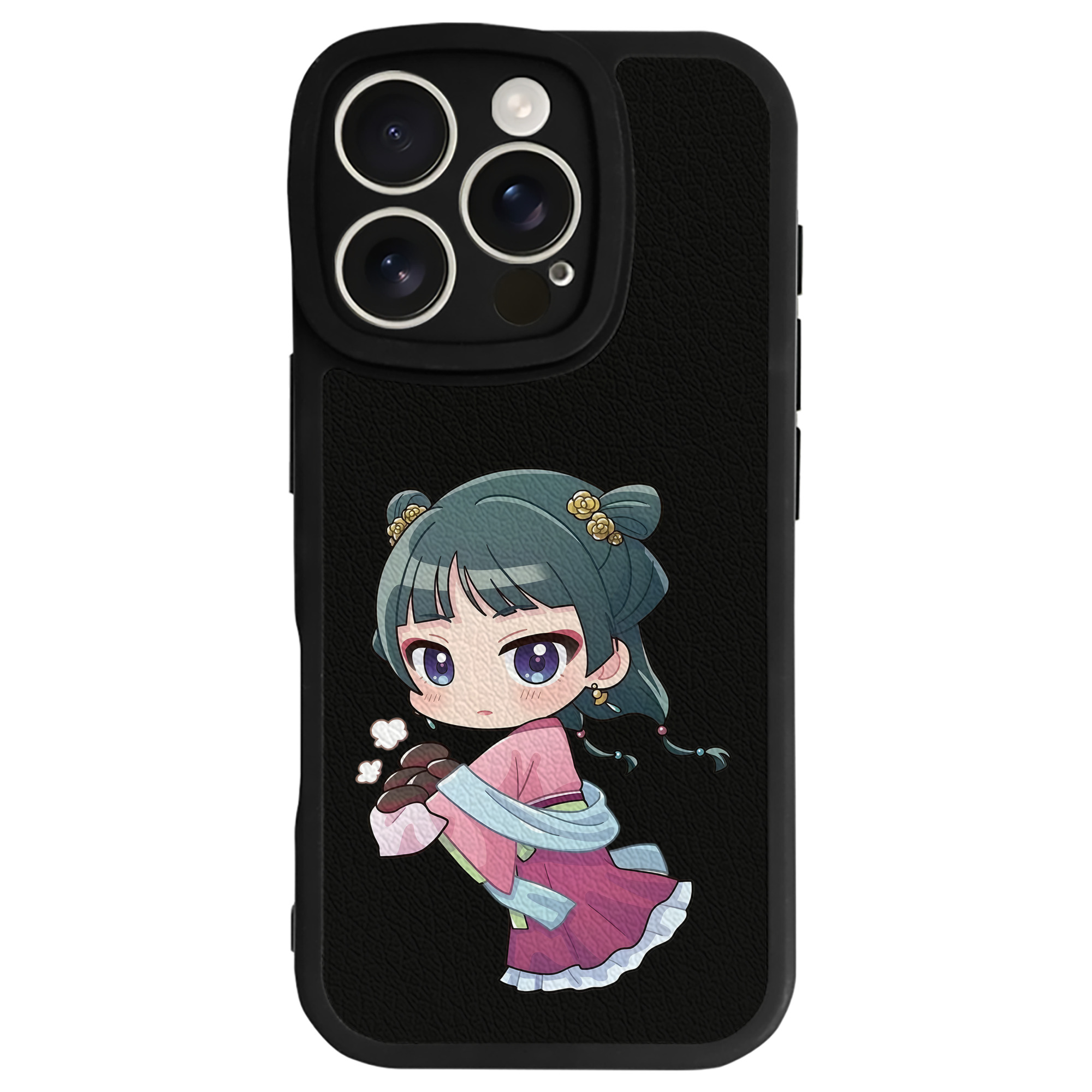 （画像用） 薬屋のひとりごと The Apothecary Diaries 【iPhone 16シリーズ対応】シリコンスマホケース（レザー調） 材質：シリコン